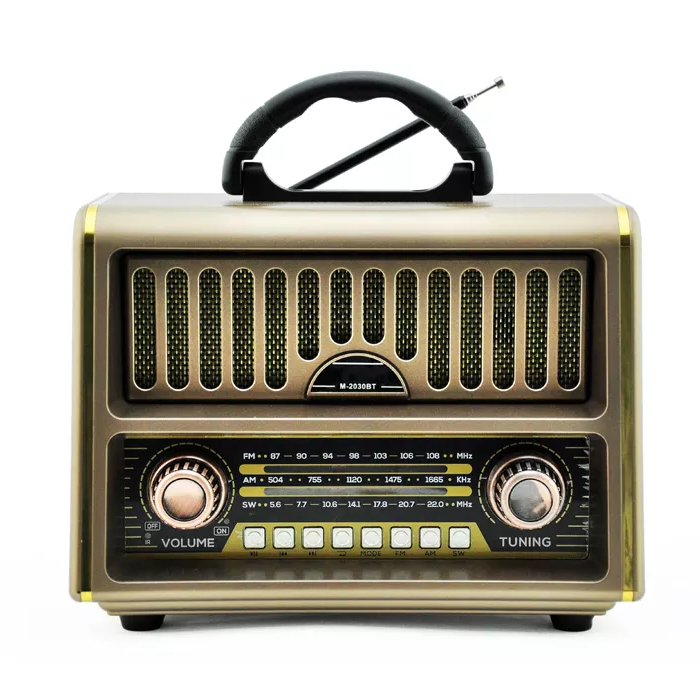 Radio portabil, mp3, tf, sd, usb, fm, am, sw, aux, bt, telecomanda, retro